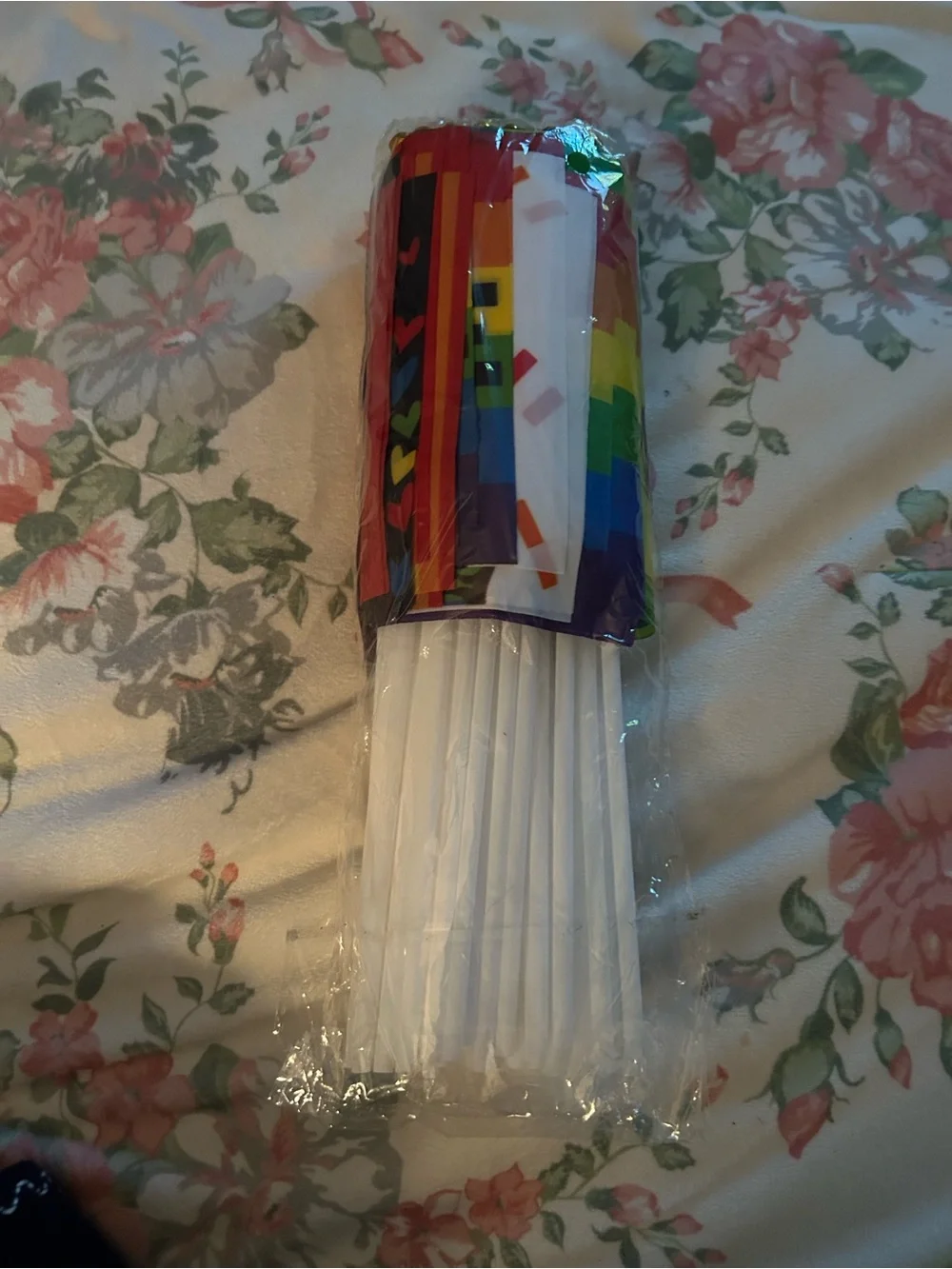 48pcs Pride Rainbow 'Love Wins' Mini Flags - Pack of Decorative Party Flags